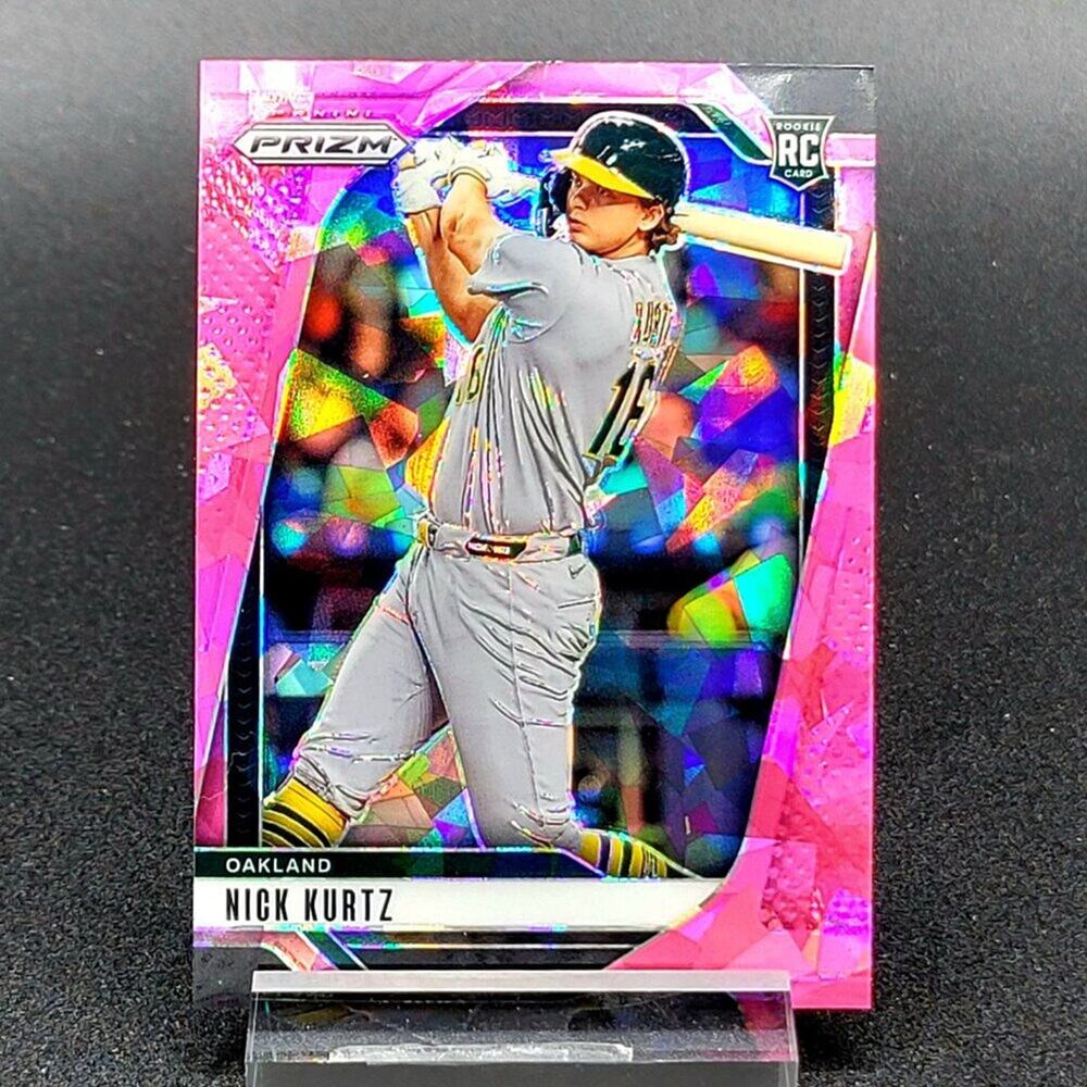 2025 Nick Kurtz RC Prizm Pink Cracked Ice Athletics